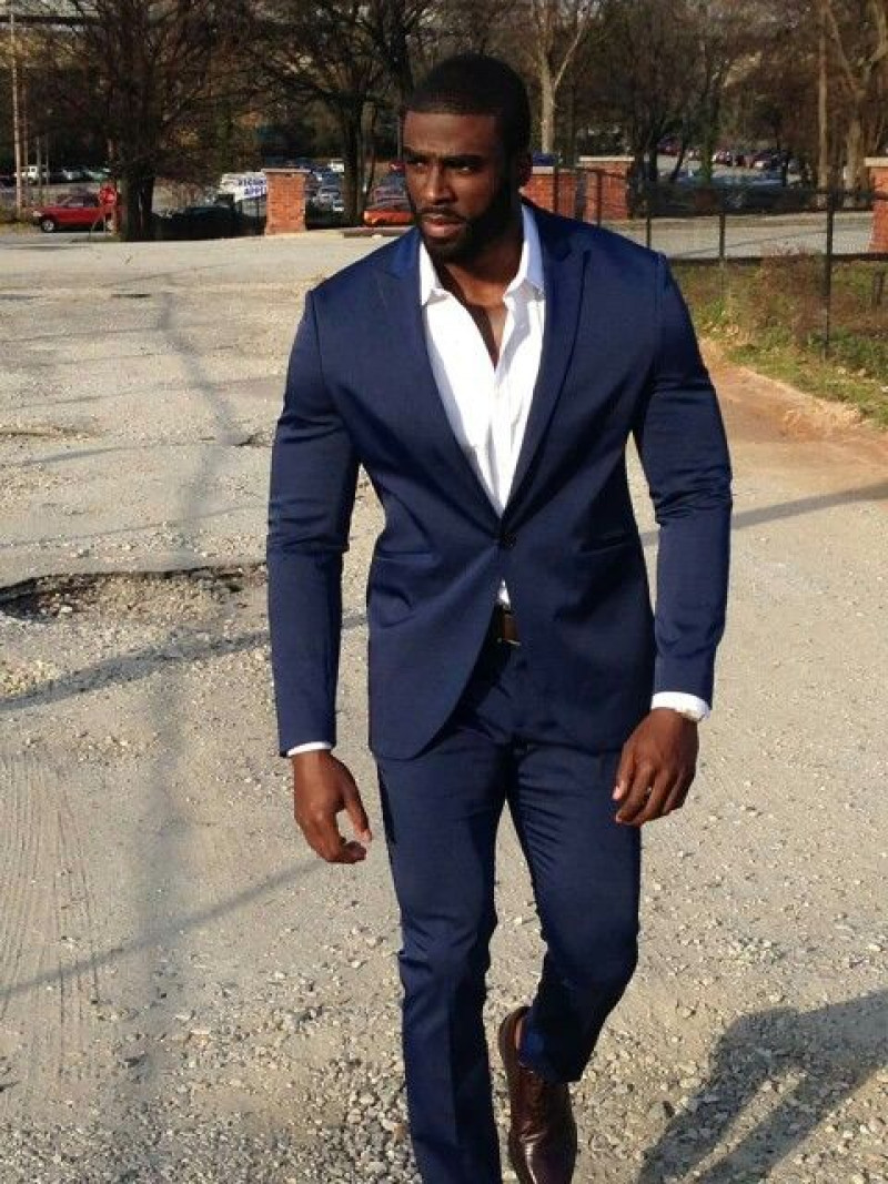 Dark Blue And Navy Suit Jackets And Tuxedo, Dark Blue And Navy Denim Formal Trouser, Suits For Black Men