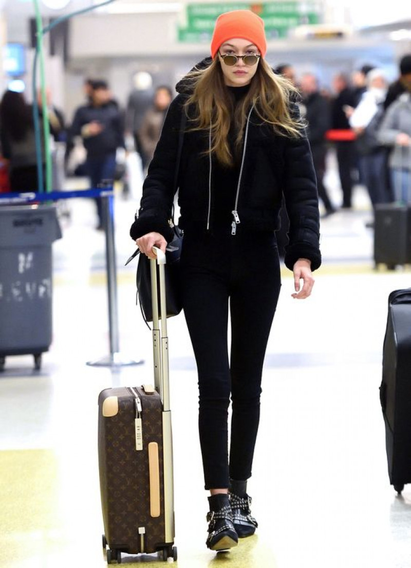 Black Bomber Jacket, Black Denim Casual Trouser, Airport Outfits