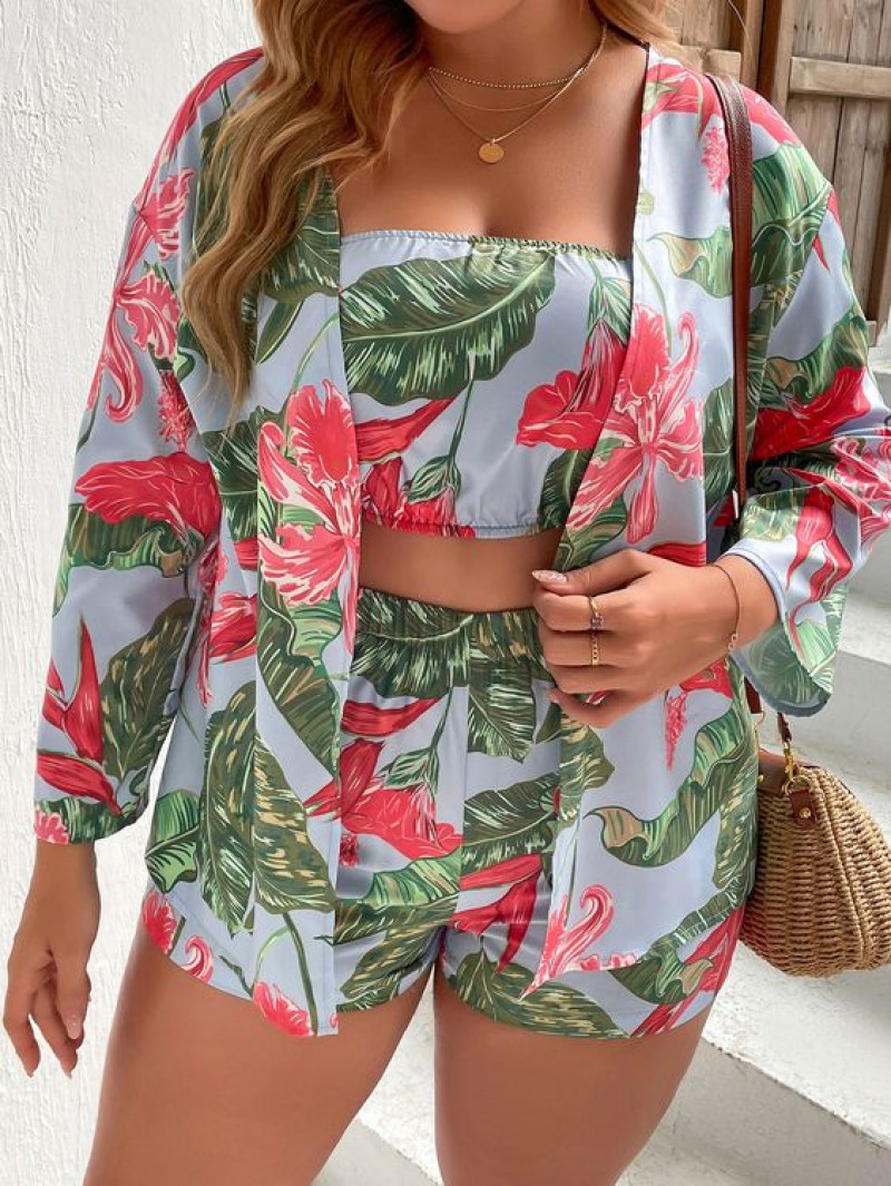 Long Sleeves Cropped Blouse, Beach Outfits