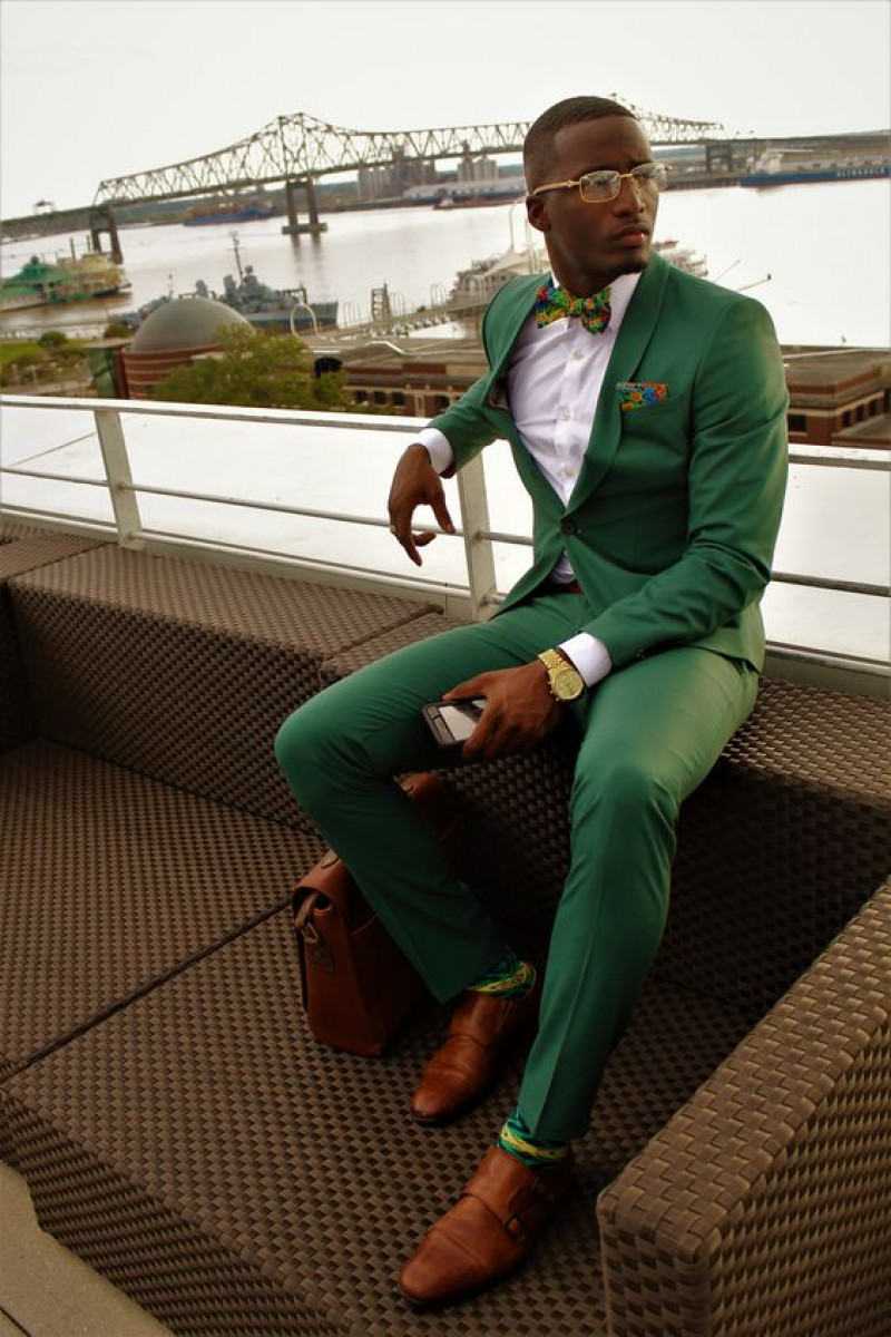Green Suit Jackets And Tuxedo, Green Knitwear Formal Trouser, Suits For Black Men