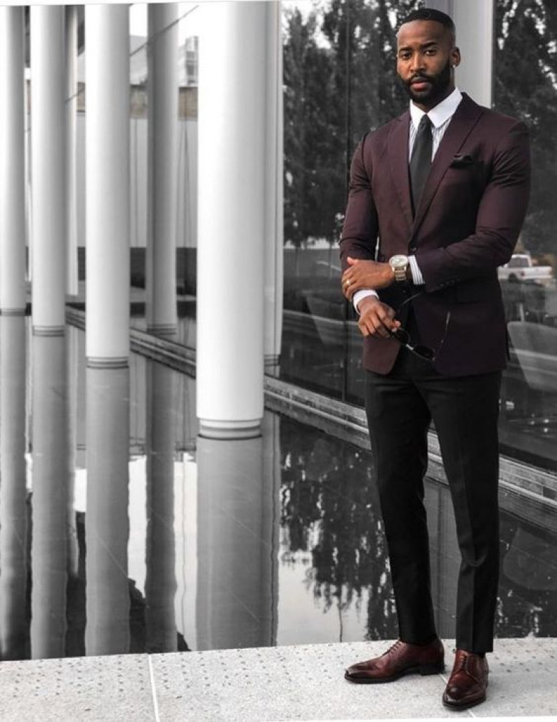 Brown Suit Jackets And Tuxedo, Black Cotton Formal Trouser, Suits For Black Men