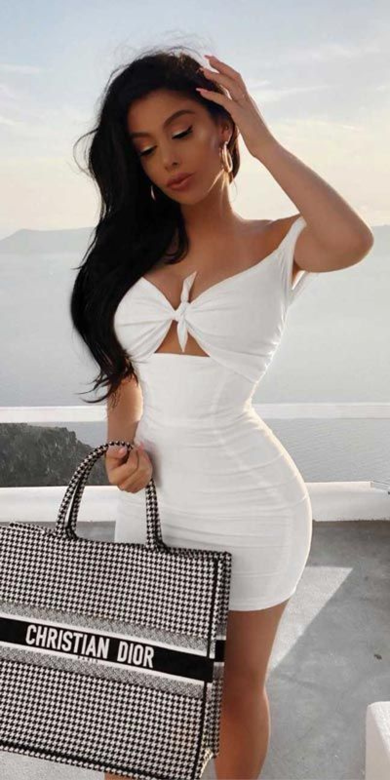 White  Mini Bodycon Dress, Outfits For Teenage Girl