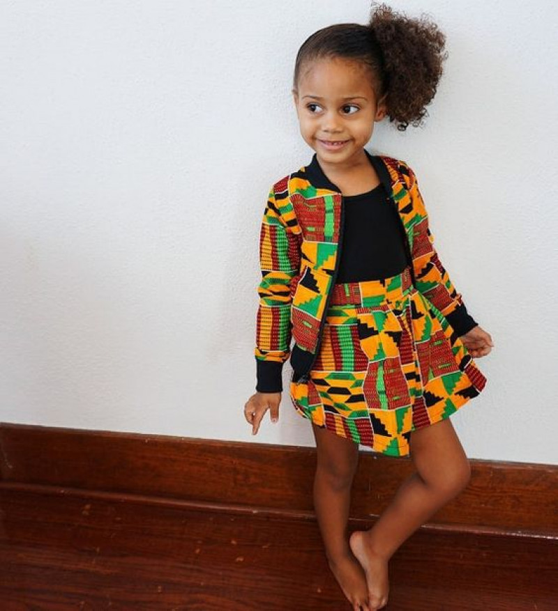 Casual Jacket, Knitwear Wrap Skirt, Ankara Outfits For Kids