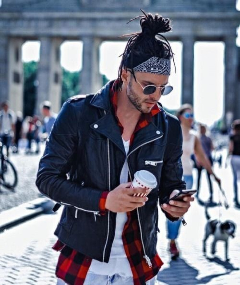 Black Biker Jacket, Concert Outfits Men