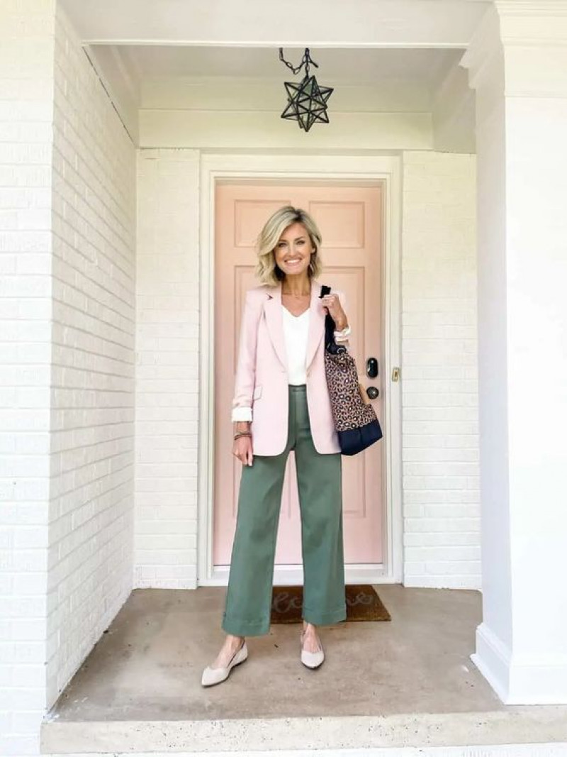 Pink Suit Jackets And Tuxedo, Green Cotton Jeans, Outfits