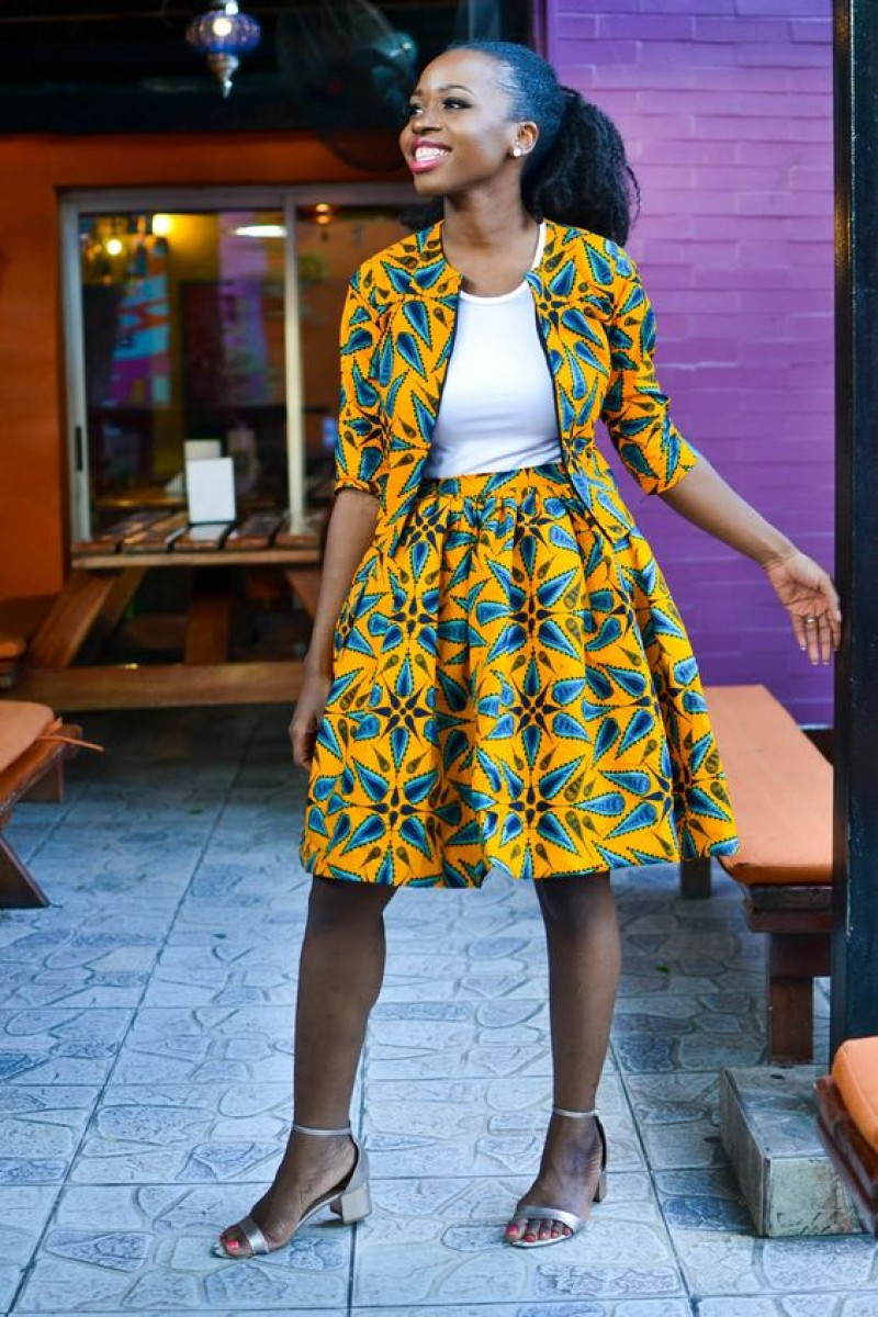 3/4 Sleeves Shirt, Cotton Formal Skirt, Ankara Dresses