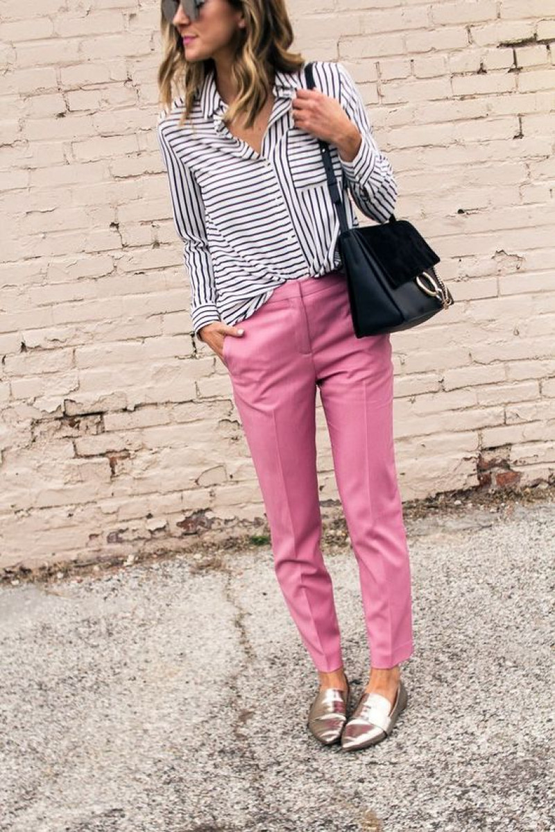 Long Sleeves Cardigan, Pink Cotton Casual Trouser, Pink Jeans Outfit