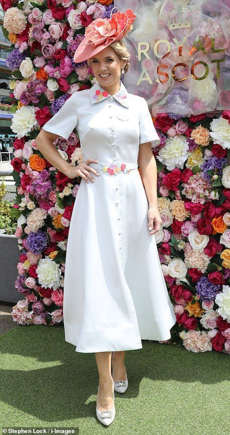 white buttoned dress