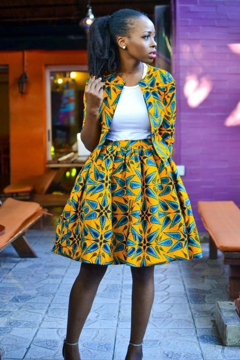 Cotton Formal Skirt, African Outfits