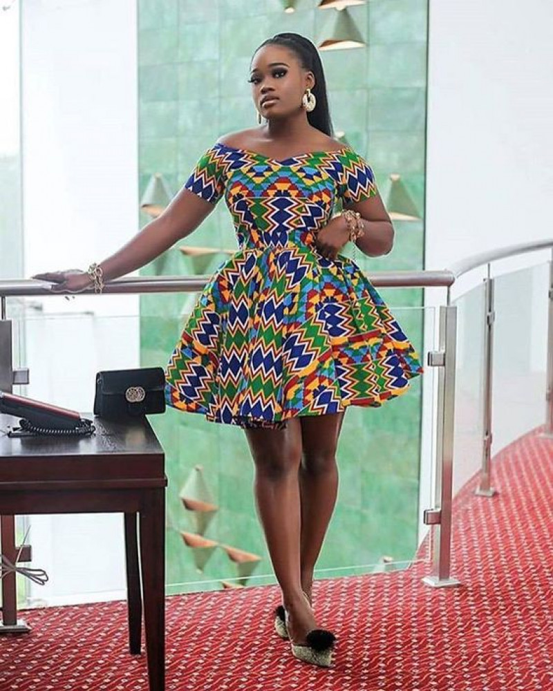   Mini Blouse Dress, Ankara Dresses