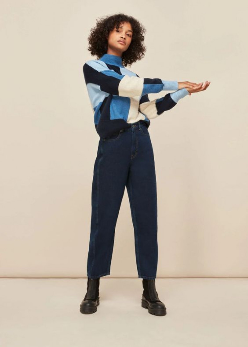 Dark Blue And Navy Denim Casual Trouser, Jeans Outfit Ideas