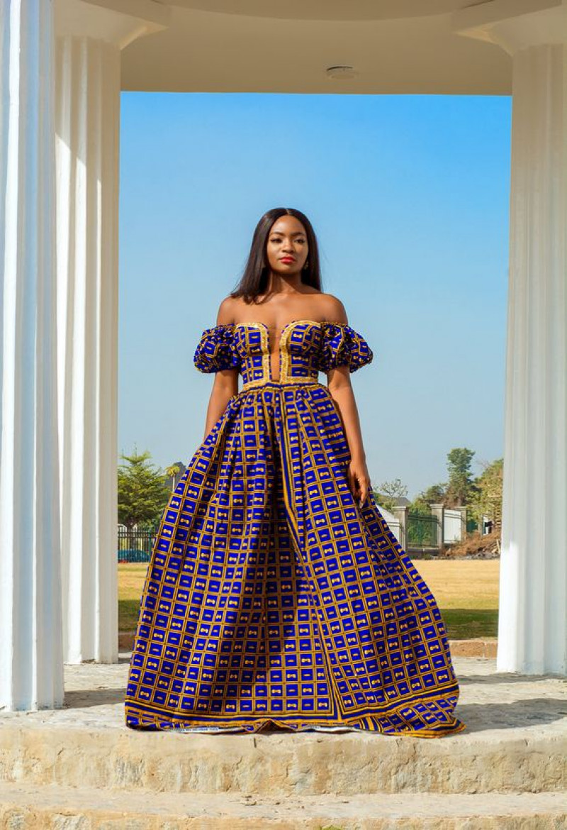   Maxi Dress, Off Shoulder Chitenge Dresses