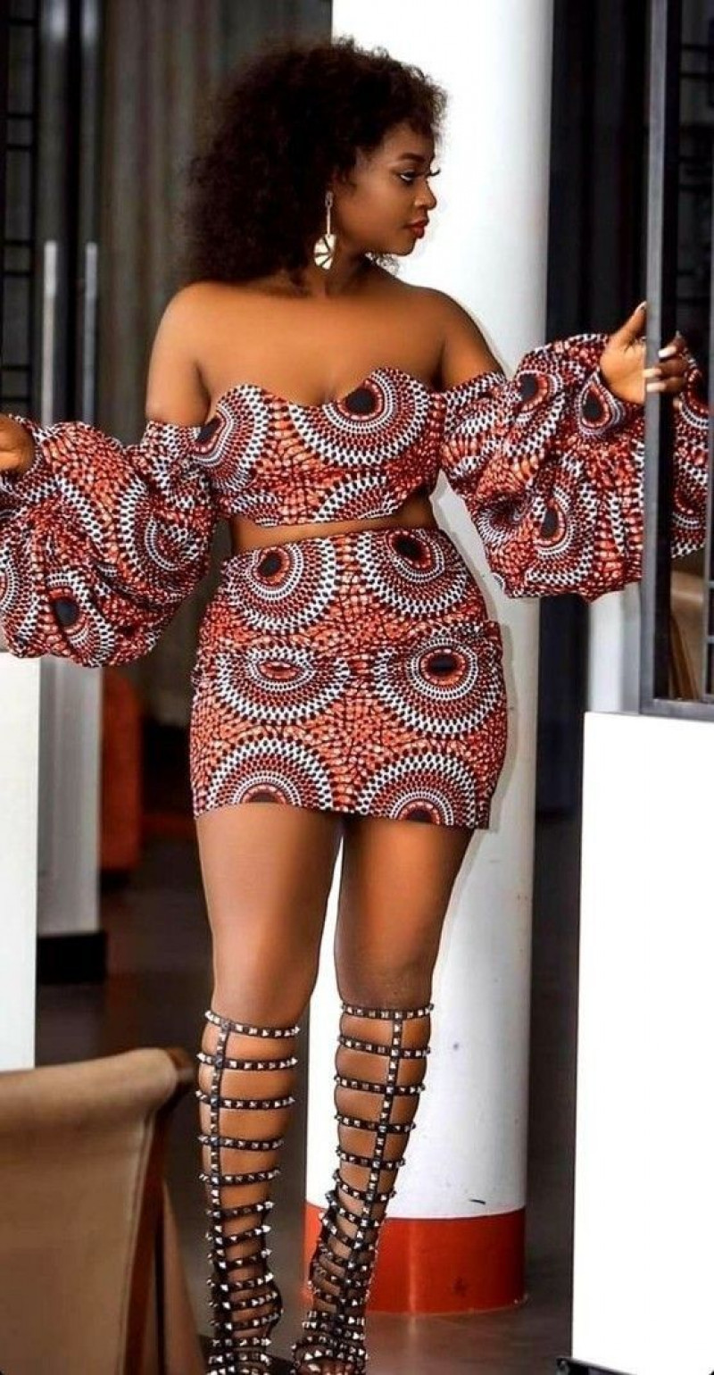 Cotton Formal Skirt, Short African Dresses