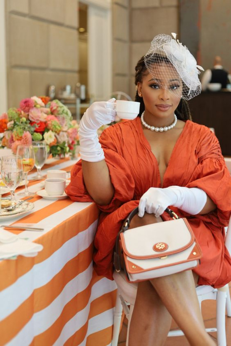 peachy orange dress