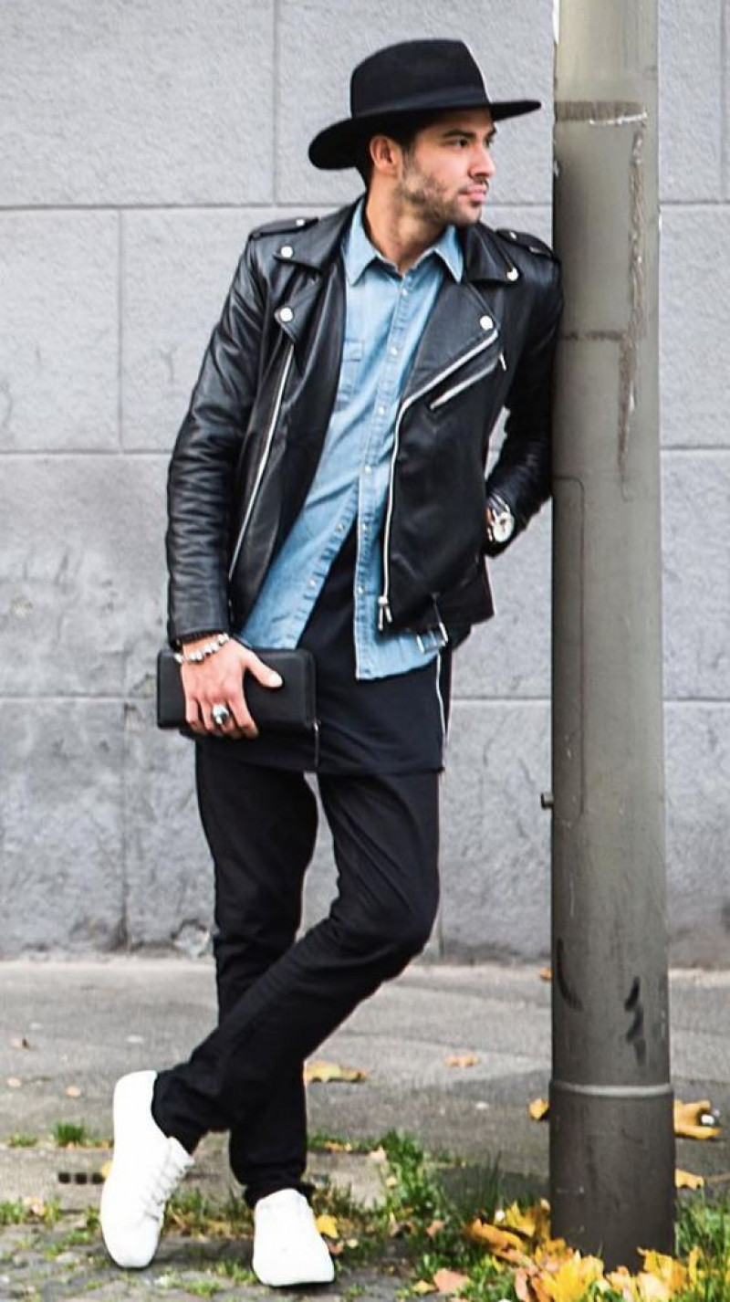 Black Biker Jacket