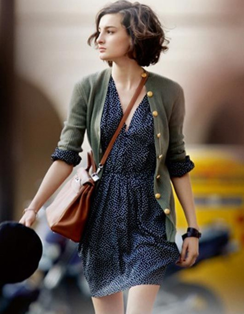 Grey 3/4 Sleeves Cardigan, Outfits With Short Hair