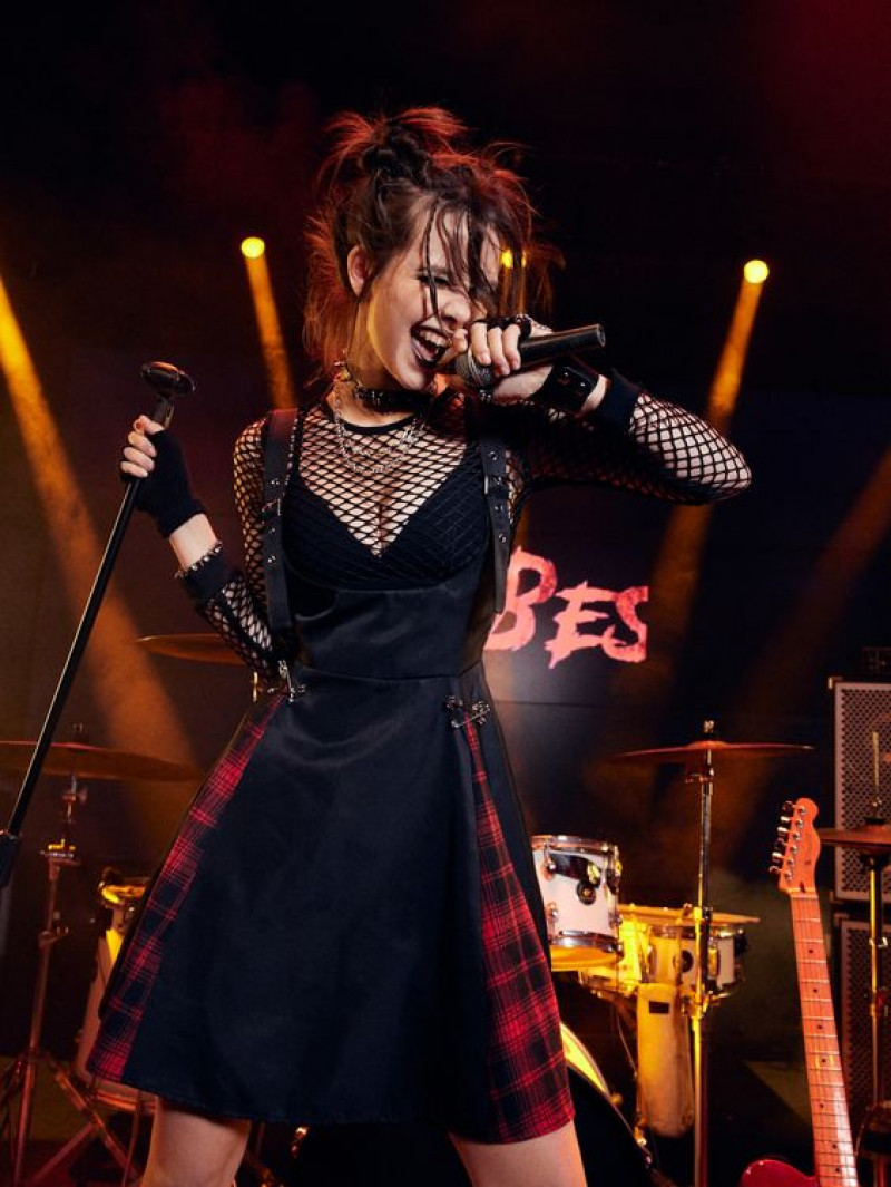Black  Midi Fit & Flare Dress, Punk Outfits Ideas