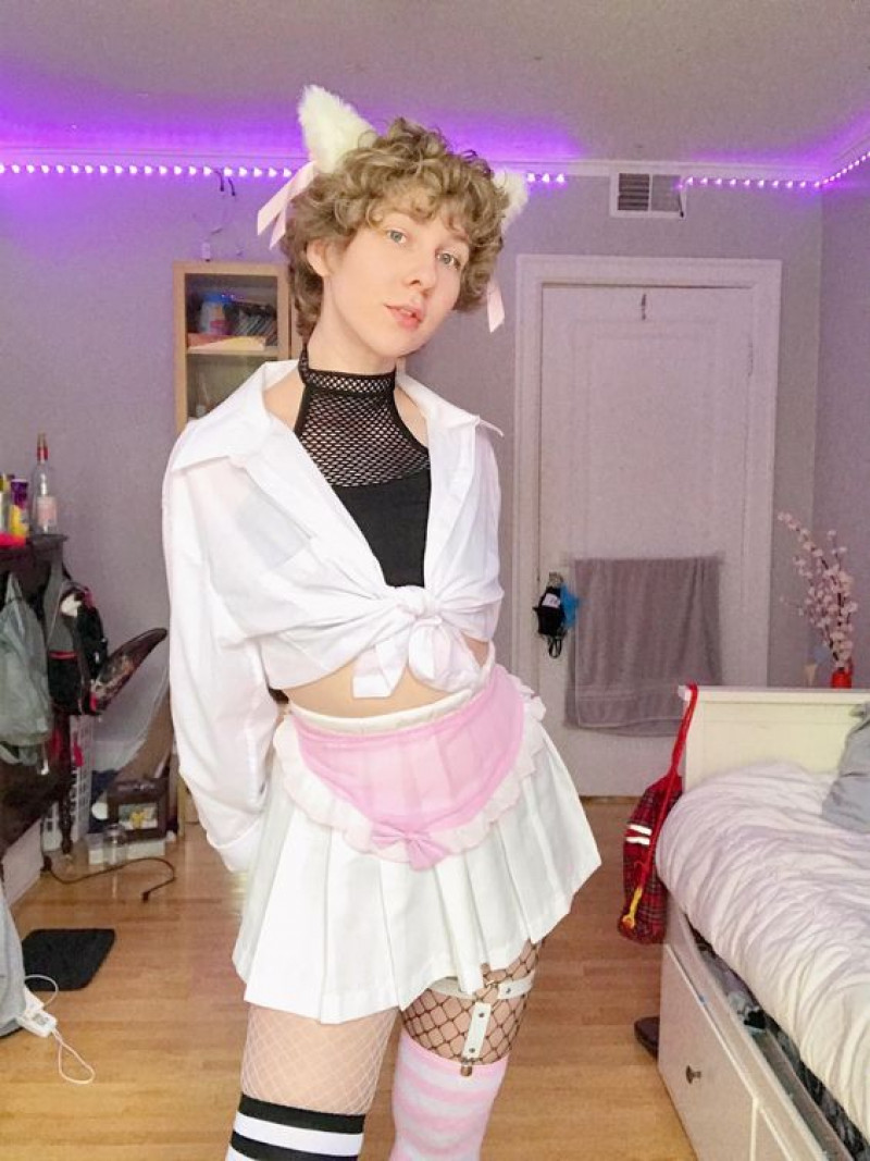 White Raincoats And Poncho, Suede Hotpant, Femboy Outfits