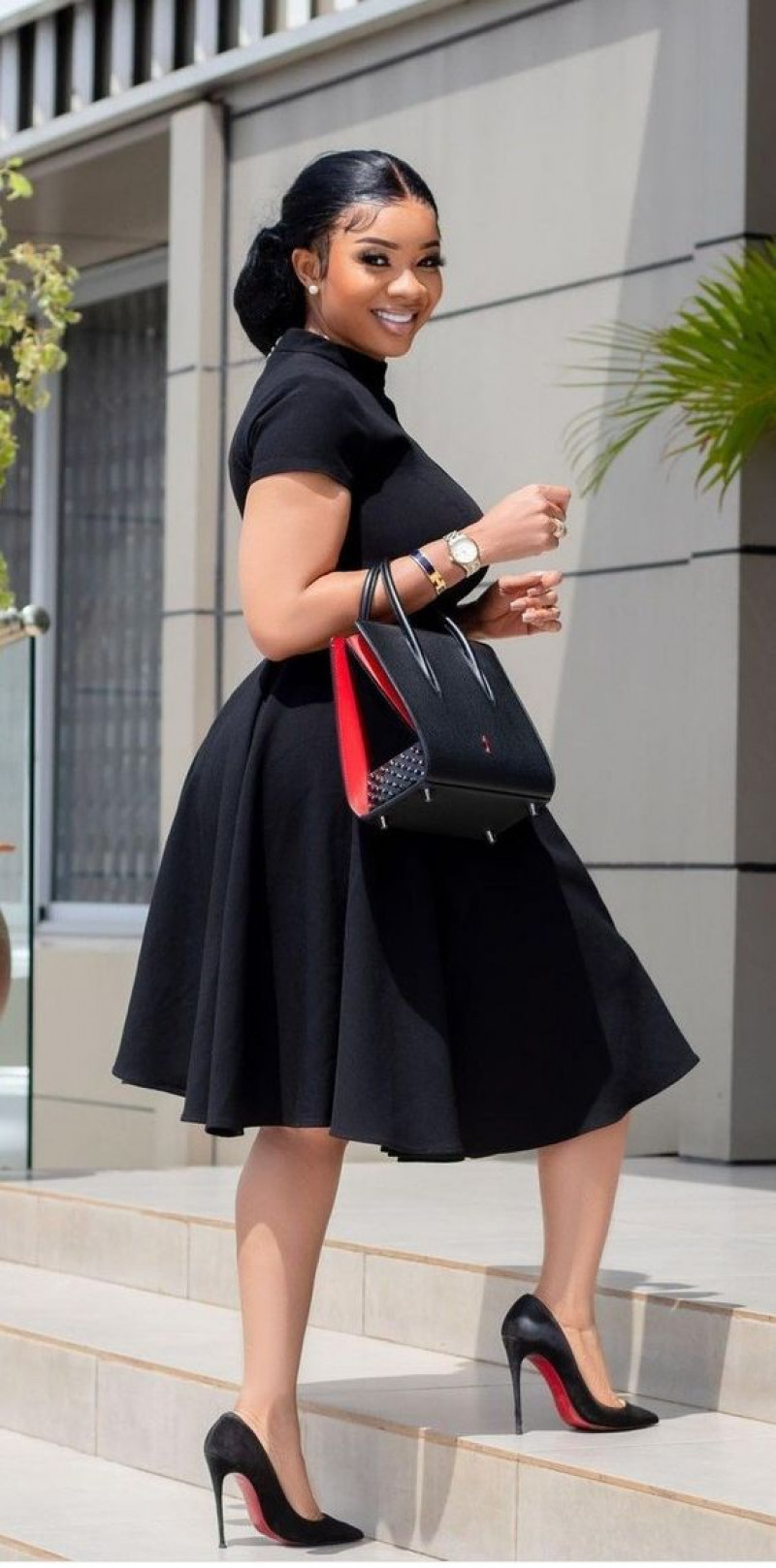 Dark Blue And Navy Short Sleeves Polo-Shirt, Black Formal Skirt, Dress Ideas For Funeral