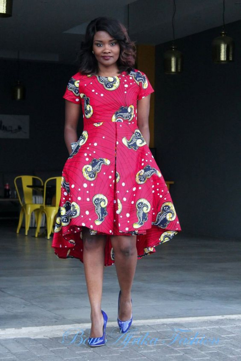 Pink  Midi Dress, Ankara Dresses