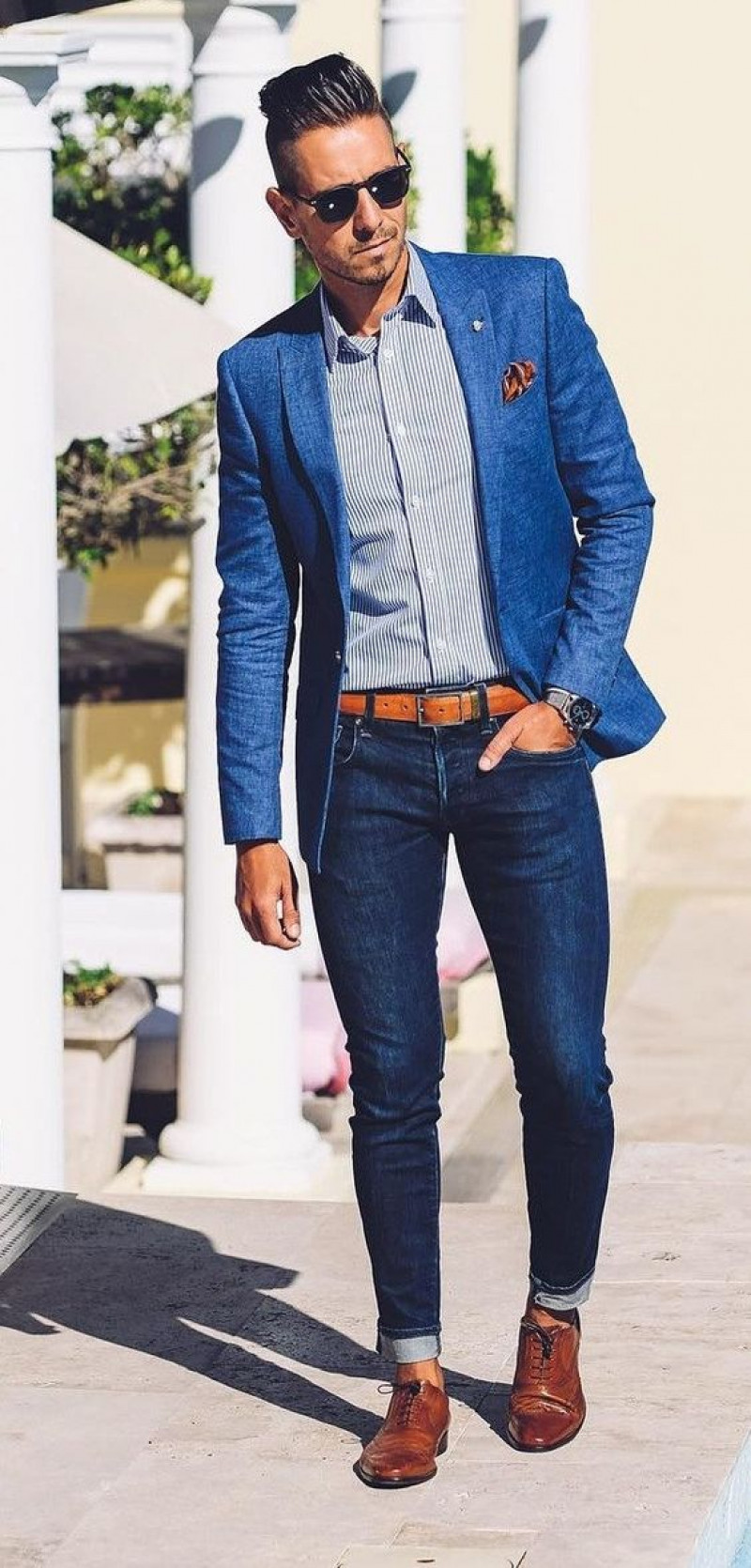 Dark Blue And Navy Suit Jackets And Tuxedo, Dark Blue And Navy Denim Casual Trouser, Men's Blue Jeans