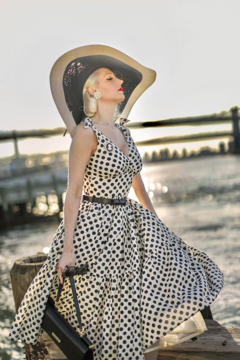 black and white Outfit dress