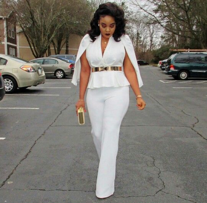 White Long Sleeves Cardigan, White Cotton Casual Trouser, White Outfits