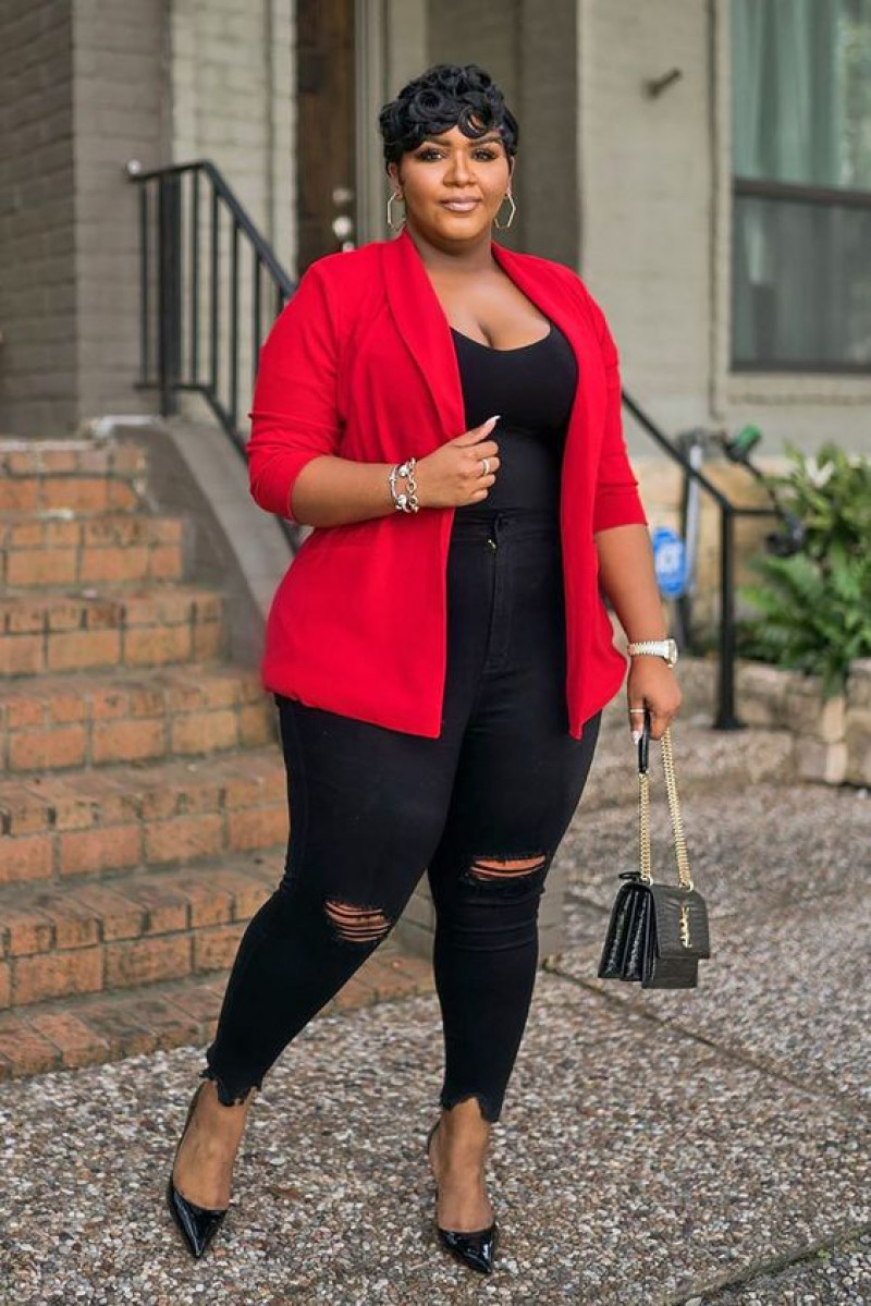 Red Wool Coat, Black Denim Leather Legging, Jeans Outfit