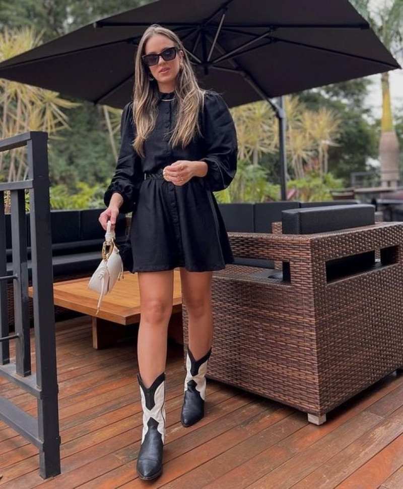 Black Wool Coat, Boots