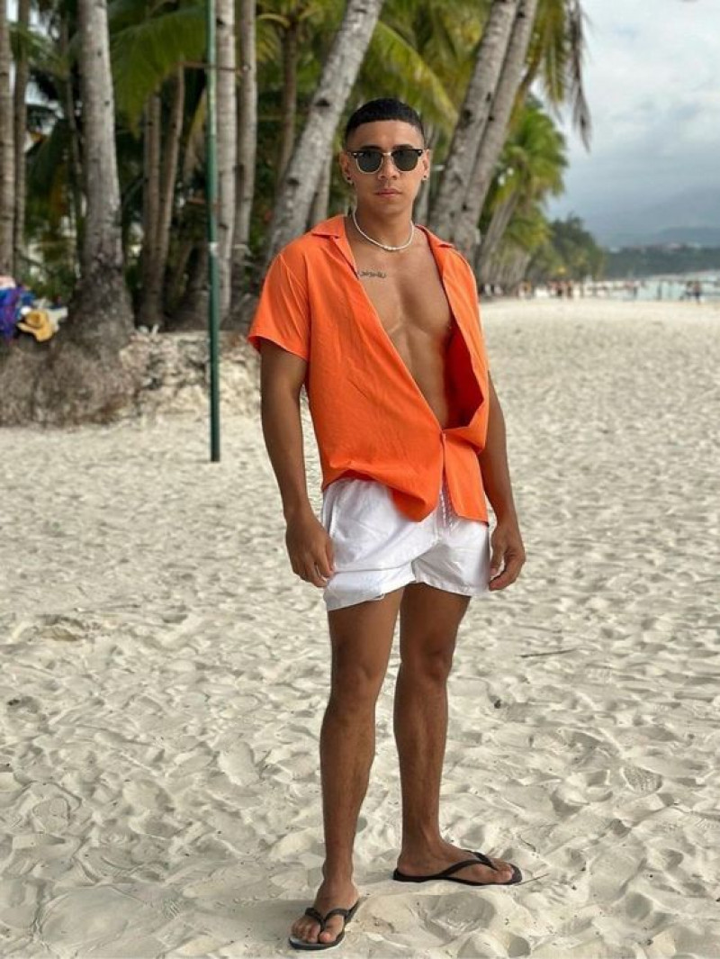 Orange Short Sleeves Crop Top, White Casual Skirt, Outfits