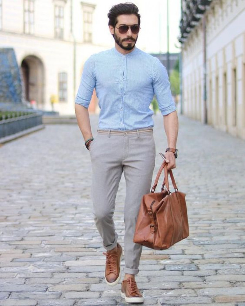 Light Blue Button Up